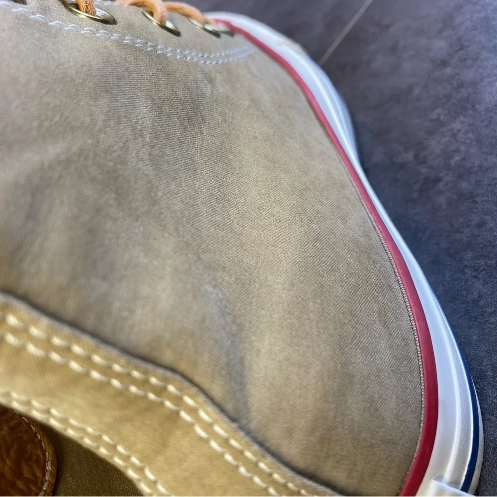Converse Unisex Tan Lux peached suede High-Top Athletic Shoes W7 M5 - Picture 6 of 8